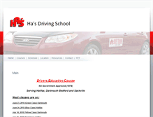 Tablet Screenshot of hasdrivingschool.com